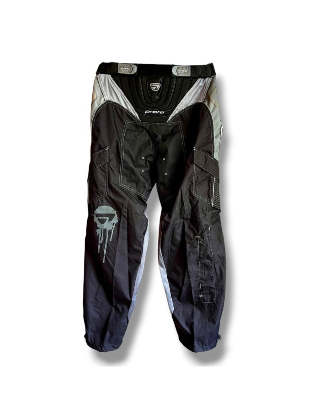 Proto Paintball Pants Black & Gray Tactical Gear Medium Adjustable Waist Durable